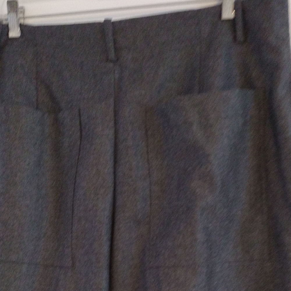 TIBI Grey Superfine Wool Flannel Rodney Straight Leg Trouser 12 - Picture 11 of 15